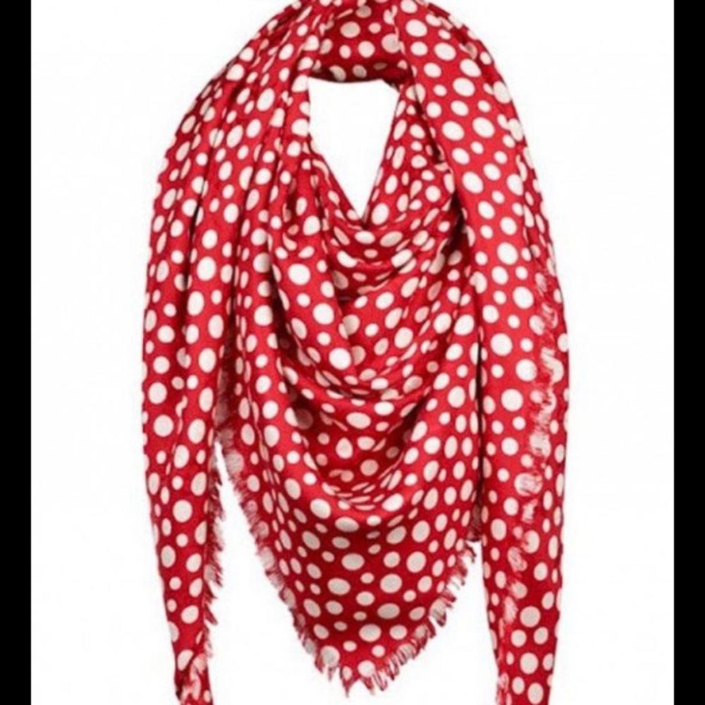 Louis Vuitton Yayoi Kusama Silk and Wool Shawl/ Scarf
